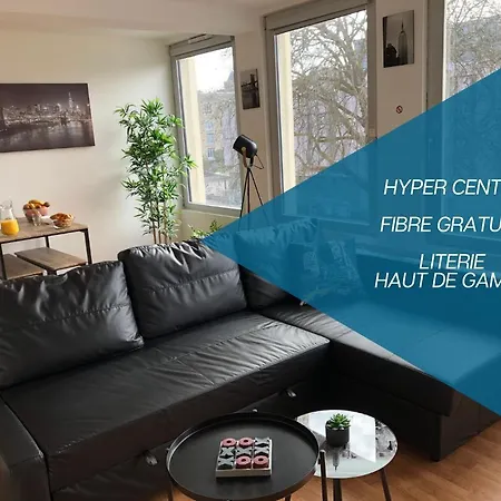 Hyper Centre - Wifi Fibre Gratuit - Jergweloh - Le New Yorkais Apartment
